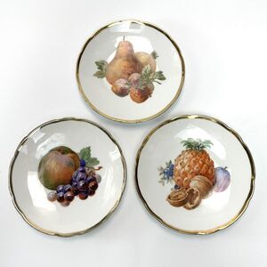 Vintage Victoria‎ 1930s Bone China Czechoslovakia Dessert Salad Plate Gold Trim